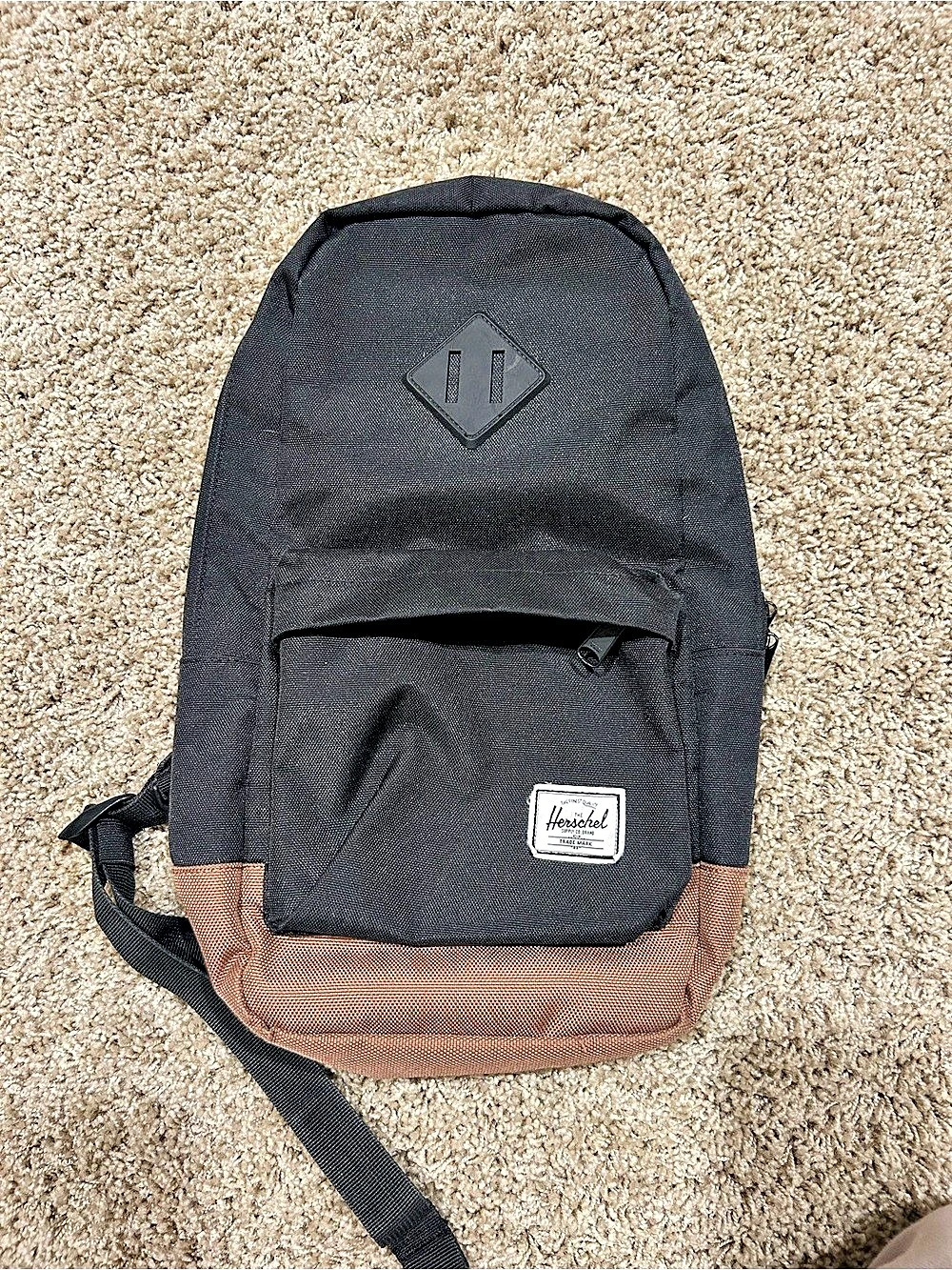 Herschel Black & Brown Backpack